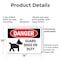 Signmission Guard Dogs On Duty Danger Sign, Plastic, 14in W x 10in L, 2PK OS-2PACK-DS-P-1014-L-1286 - alternate 5